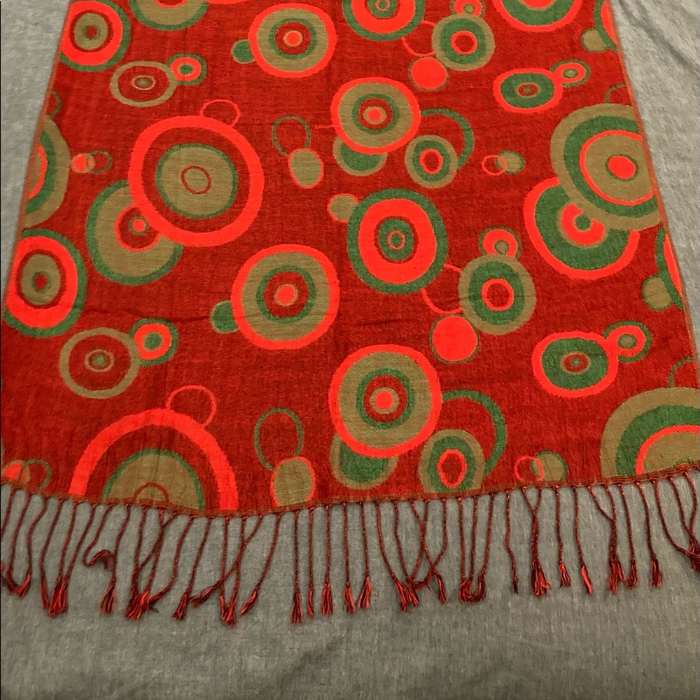 Festive Bubble Dot Scarf 66”